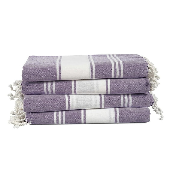 Casa Platino Hammam Beach Towels 4 Pack, Extra Large & Quick Dry Pool Towels, Sand Free Cotton Towels for Camping & Beach Vacations – Day Break