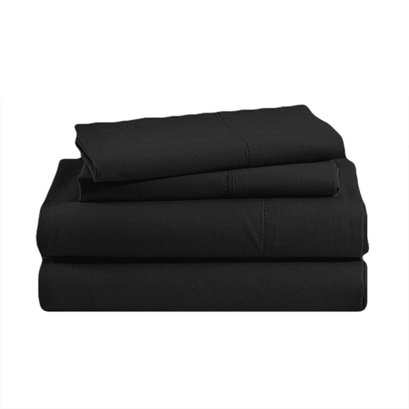 Casa Platino King Pillowcase Set - Washed Ultra-Soft Microfiber King Pillowcase Set Sheets - Extra Soft - 2 Pack set - Bedding Sheets & Pillowcases, King-Black