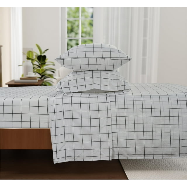 Casa Platino King Size Bed Sheets Set Washed UltraSoft Microfiber