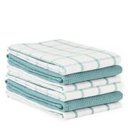 Casa Platino Kitchen Towels Set – 100% Cotton Premium Dish Cloths for Drying Dishes - 18"x28" – Aqua