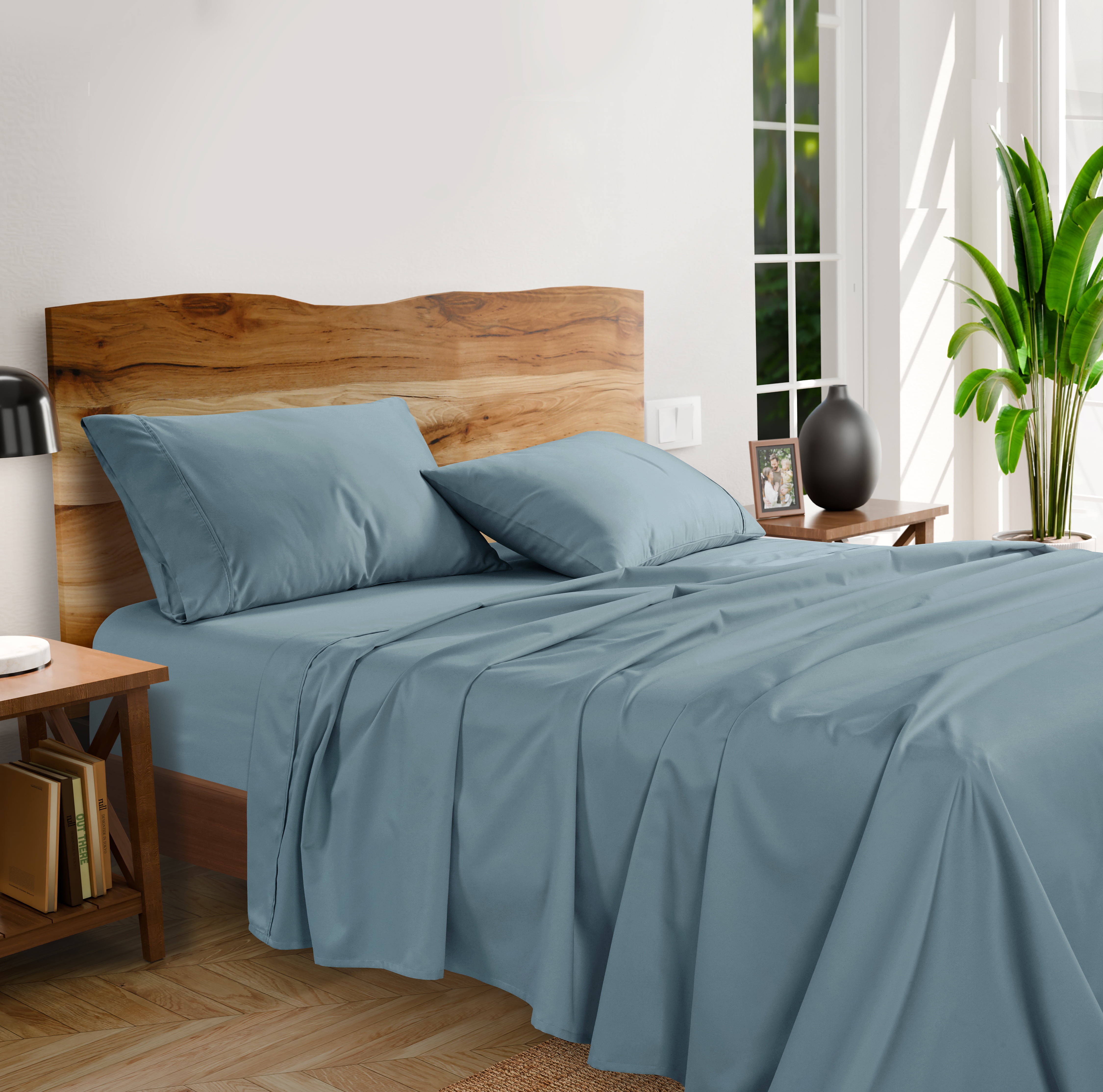 Casa Platino Luxury 100 Egyptian Cotton Calking Bed Sheets, 1000