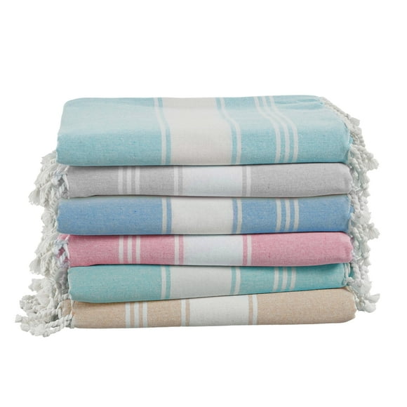 Casa Platino Oversized Cotton Beach Towels 6 Pack, Quick Dry & Lightweight, Sand Free Towels for Travel, Pool Towels & Outdoor Getaways – Beach Party