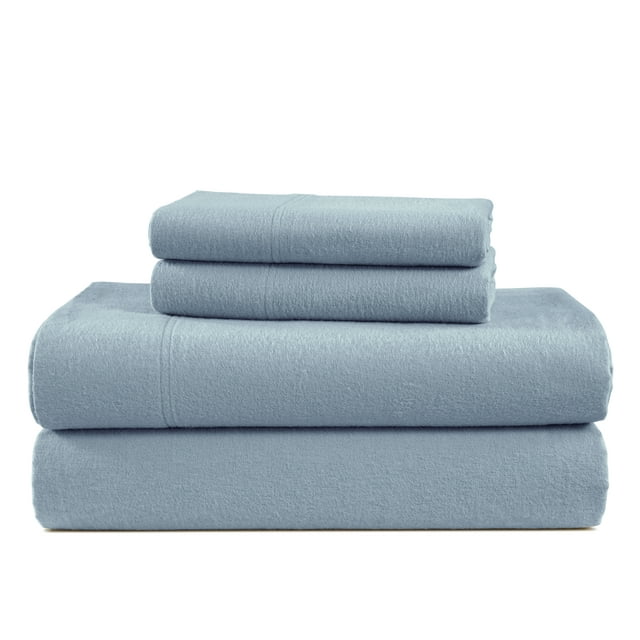 Casa Platino Queen Size Flannel Sheets, 4Piece Bed Sheets