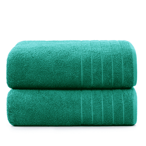 Casa Platino Quick Dry Bath Towels Set of 2 - Extra Large, Soft Towels for Spa, Gym, Home & Everyday Use - Emerald