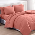 thumbnail image 1 of Casa Platino Twin Comforter Set Pre-Washed - 5 Piece Bed in a Bag – Soft Brushed Microfiber Twin Comforter Set – Includes Comforter, Flat Sheet, Fitted Sheet, 1 Pillowcase & 1 Sham- Rose Dawn, 1 of 8