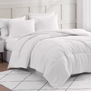 Casa Platino Twin Comforter Set - Pre-Washed Twin Bed Comforter Set - Twin Ultra Soft Bed Set Twin - Brushed Microfiber Twin Bedding Sets - Breathable Twin Bed Set - Cozy Twin Bedding – White