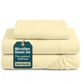 thumbnail image 1 of Casa Platino Twin Extra Long Size Bed Sheets Set - Washed Ultra-Soft Microfiber Twin Extra Long Bed Sheets - Extra Soft - 3 Piece Set - Bedding Sheets & Pillowcases, Twin XL-Vanilla, 1 of 9