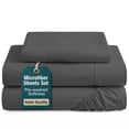 thumbnail image 1 of Casa Platino Twin Extra Long Size Bed Sheets Set - Washed Ultra-Soft Microfiber Twin Extra Long Bed Sheets - Extra Soft - 3 Piece Set - Bedding Sheets & Pillowcases, Twin XL-Charcoal, 1 of 9