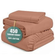 Casa Platino Twin Sheets - 3 Pc Twin Sheet Set, Soft Sateen Sheets, 450 Thread Count Bed Twin Sheets, Breathable Bed She