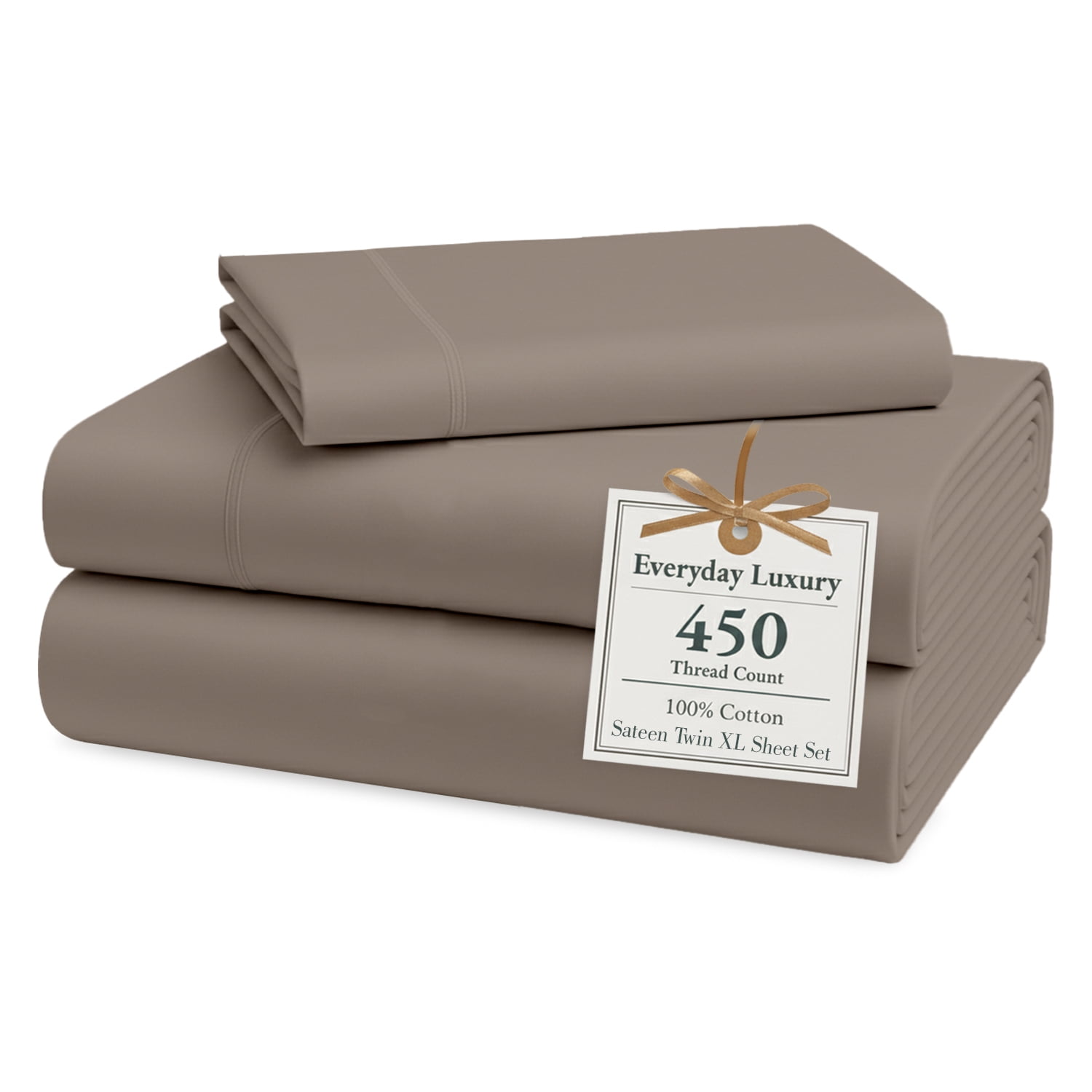 Casa Platino Twin XL Sheets Set, 450 Thread Count Cotton, Deep Pocket ...