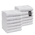 thumbnail image 1 of Casa Platino Washcloths 12 Pack, Luxury Cotton Bathroom Washcloths, Soft Washcloths for face 13"x13" Wash Cloths - White, 1 of 6