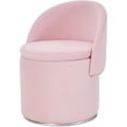thumbnail image 1 of Casa Pura Furniture Blush Pink Velvet Swivel Storage Accent Chair with Foldable Backrest, 19.3 in., 250 lb Capacity, 1 of 8
