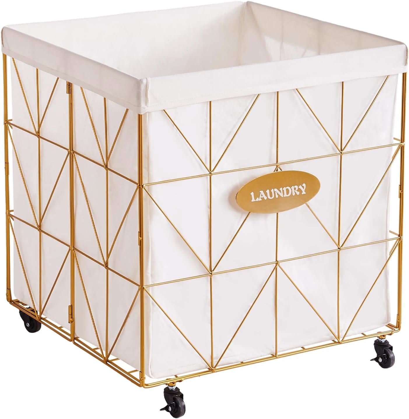 Modular Hamper Casa Pura Furniture Collapsible Laundry Hamper with Wheels,Capacity and ...
