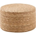thumbnail image 1 of Casa Pura Furniture Natural Cattail Handcrafted Round Pouf Ottoman, Boho Rustic Woven Stool & Extra Seat for Balcony & Lounge Decor, 1 of 7