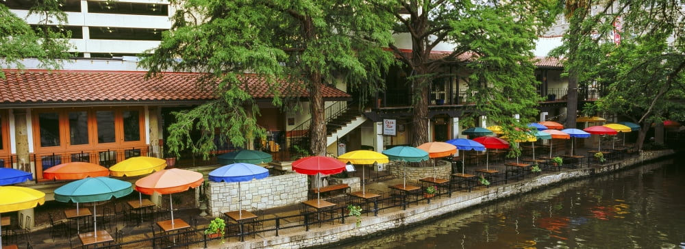 Casa Rio restaurant at San Antonio River Walk San Antonio Texas USA Canvas Art - Panoramic Images (36 x 12)