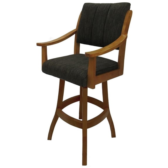 Casa Solid Wood Extra Tall 34" Bar Stool - Sanora Brown - Honey