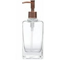 thumbnail image 1 of Casa Square Glass Soap Dispenser with Metal Pump, 12oz (Copper Rustic), 1 of 2