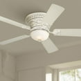 thumbnail image 1 of Casa Vieja 52" Ancestry Vintage Indoor Ceiling Fan 5 Blade LED Light Remote Control French White Finish Bedroom Living Room Hugger, 1 of 8