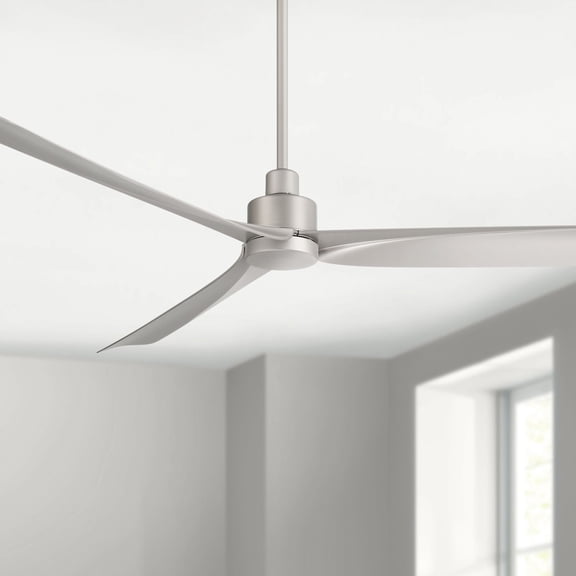 Casa Vieja 60" Sailplane Modern Indoor Outdoor Ceiling Fan 3 Blade Remote Control Silver Finish Bedroom Patio Damp Rated