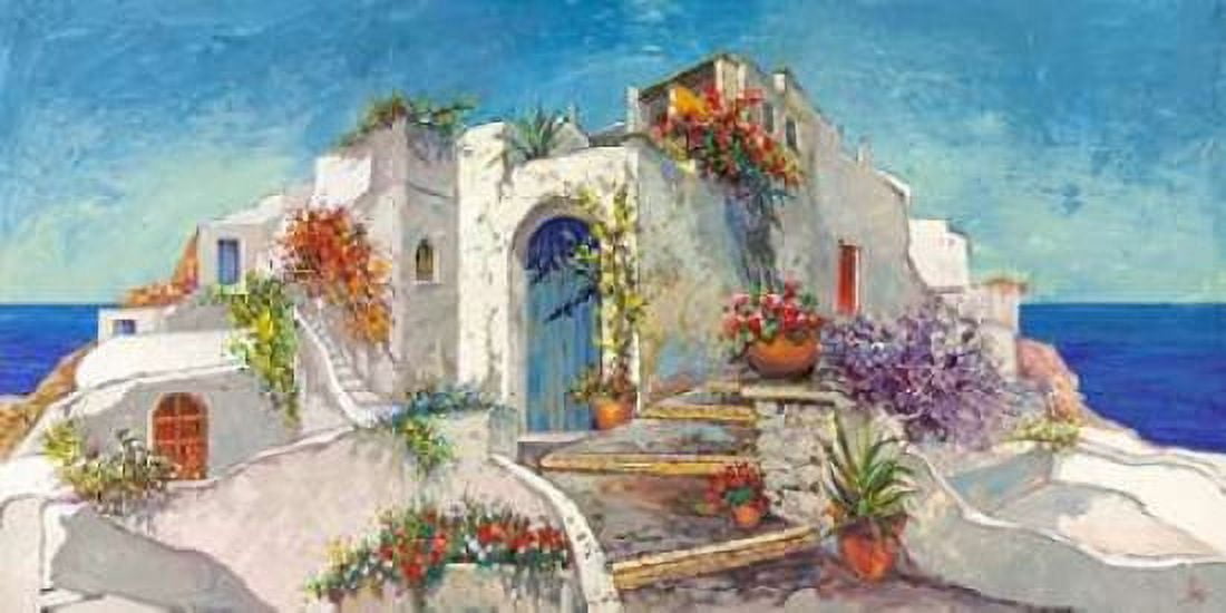 Casa nelle Cicladi Canvas Art - Luigi Florio (10 x 20)