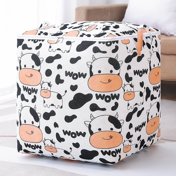 Extra Large Capacity Storage Bag Foldable Organizer with Reinforced Handles for Quilts Blankets Clothes Pillows Bedding Under Bed Closet Caravan Moving and Seasonal Household Storage