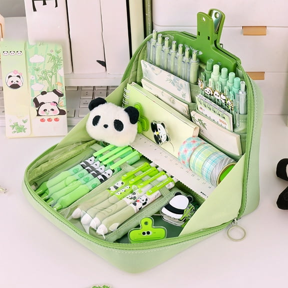 CasaChic 12-Layer Large-Capacity Polyester Pencil Case for Primary s - Waterproof, 90° Open Multifunctional Organizer with Multi-Compartment, Multipurpose for Stationery, Cosmetics