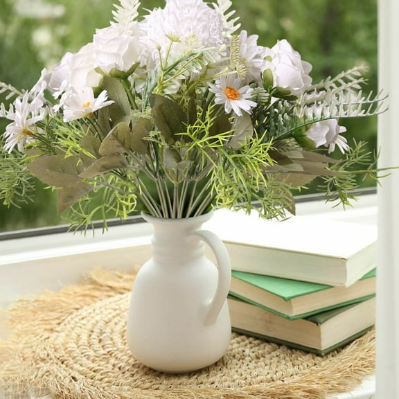 CasaChic 1pc Artificial Flower Bouquets, Fake Flowers, 28cm/11in, Lifelike, Well-made, for Home Decoration, Party, Wedding, Office, Garden Decor