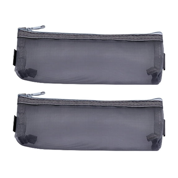 Mesh Pen Bag Set Zipper Transparent Pencil Case Organizer Multi Functional Storage for Stationery Cosmetics Travel Accessories Office Supplies and Daily Essentials