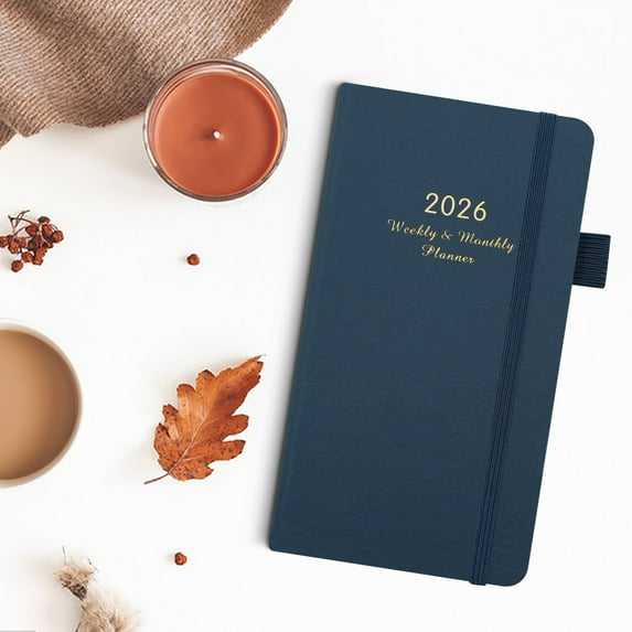 CasaChic 2026 Year Diary with Elastic Strap, Durable Bound Design, Versatile Stylish Planning Notebook for Weekly Monthly Organization