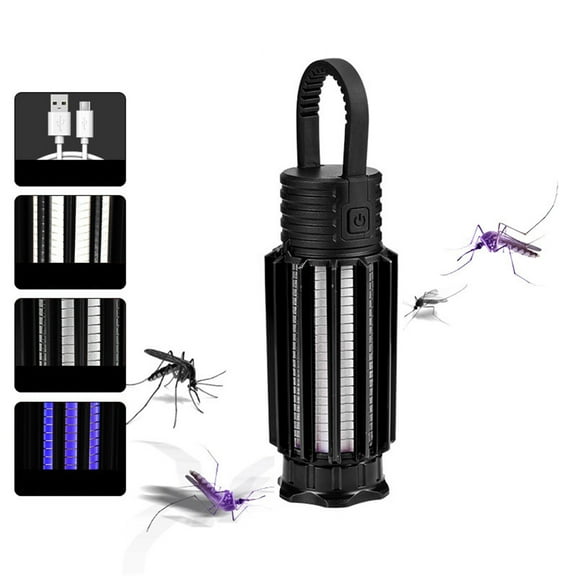 CasaChic 3-in-1 Mosquito Zapper, USB Rechargeable Camping Light, Mobile Phone Emergency Charger, Portable LED Lantern for Home Camping Outdoor