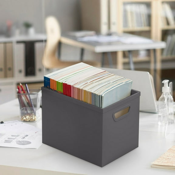 CasaChic Book Storage Box, Under Table Organizing Box - Large Capacity, Sturdy & Portable for Books, Supplies & Study Space