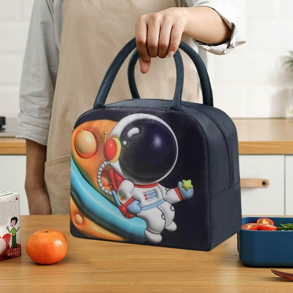 CasaChic Cloth Insulated Lunch Bag with Aluminum Foil Lining - Large Capacity, Large Opening & Water-Resistant - Easy Clean for School, Office & Outdoor Meals