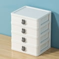 thumbnail image 1 of CasaChic Desktop Drawer Style Storage Box, Transparent Stackable Organizer with Dustproof Drawers, Multifunctional for Students, Cosmetics, Jewelry & Stationery, 1 of 6