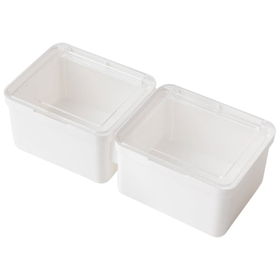 Drawer Storage Box Flip Compartment Organizer, Large Capacity Visible Case Space Saving, Item Organizer for Desk Kitchen Drawer