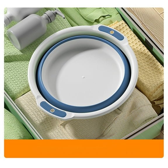 CasaChic Foldable Massage Foot Bath Bucket, Large Portable Footbath with Retractable Design - Silica Gel Material for Home, Office & Gym Use