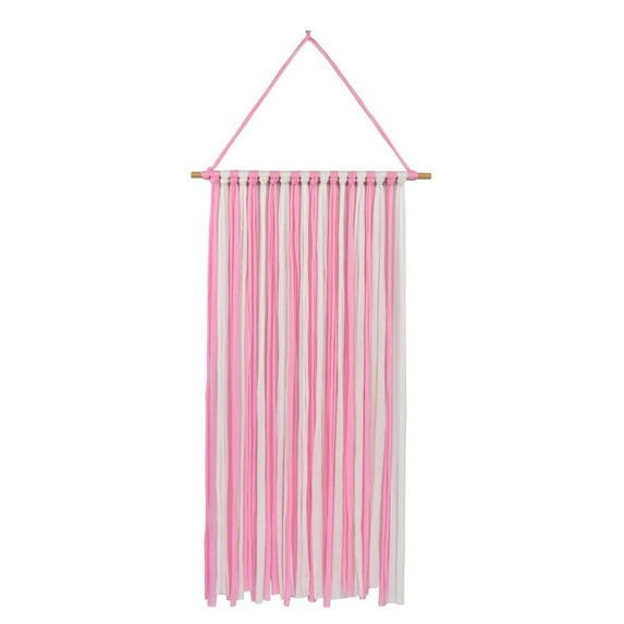 CasaChic Girls Hairpin Storage Wall Hanging - Organized Display for Hair Accessories, Cotton & Wood, Children's Room Decoration