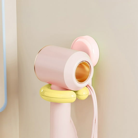 CasaChic Hair Dryer Storage Rack, Wall Mounted Non Perforated with Suction Cup - Versatile, Fits 99% Hair Dryers for Bathroom