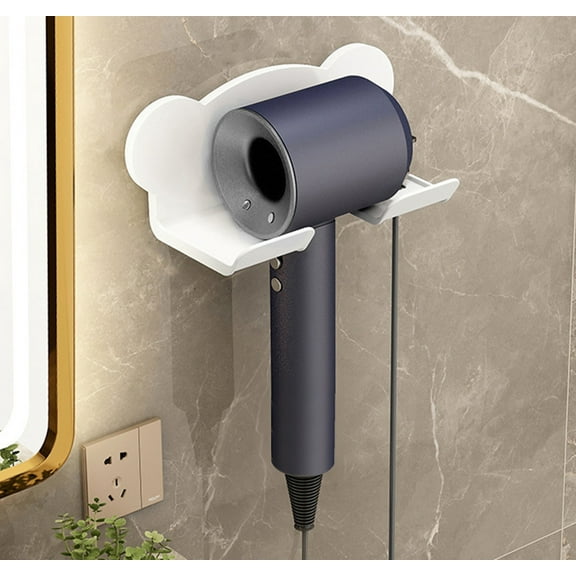 CasaChic Hair Tool Organizer, Bathroom Organizer with Wall Mount No Drilling, for Hair Dryers, Flat Irons & Hair Supplies Storage