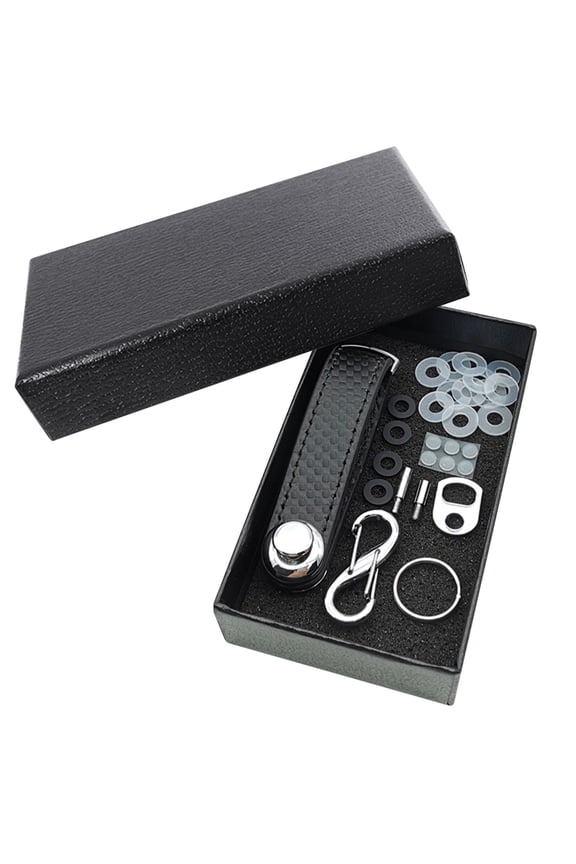 Leather Key Organizer - Creative Key Chain & Storage Device, Compact Practical Key Bag for Men & Women, Holds 2-7 Keys & Car Keys