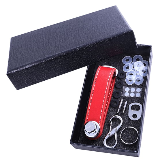 CasaChic Leather Key Organizer - Creative Key Chain & Storage Device, Compact Practical Key Bag for Men and Women, Holds 2-7 Keys & Car Keys