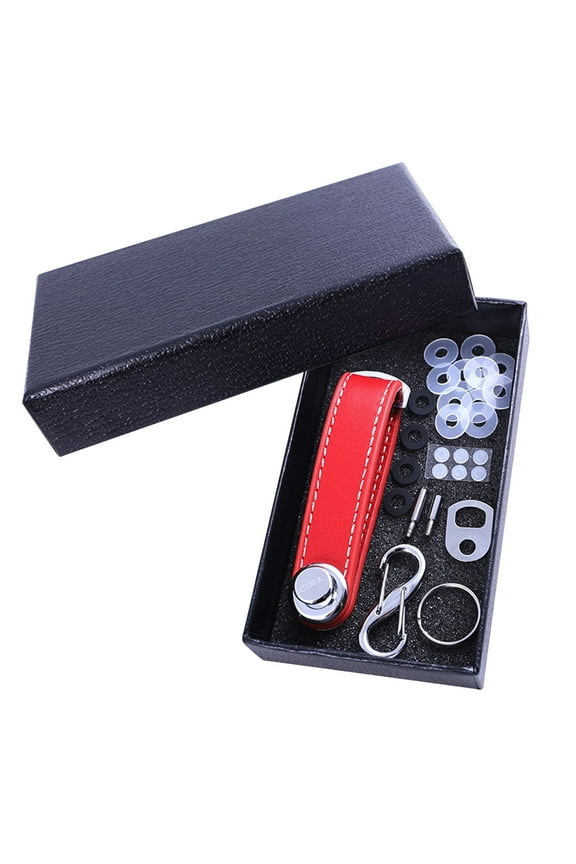 Leather Key Organizer - Creative Key Chain & Storage Device, Compact Practical Key Bag for Men and Women, Holds 2-7 Keys & Car Keys