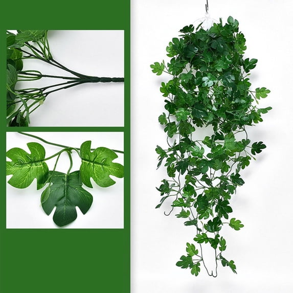 CasaChic Lifelike 3D Artificial Green Wall Hanging, Bendable Faux Greenery for Indoor Decor - Versatile Home, Office & Event Decoration