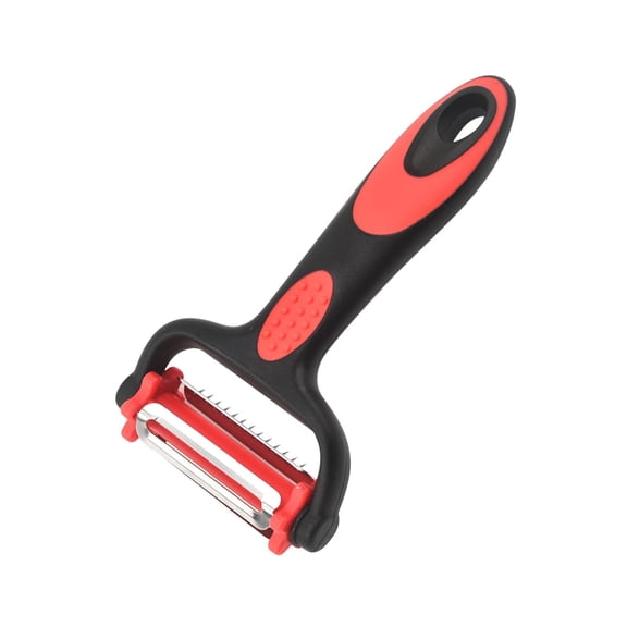 CasaChic Multifunctional 420J2 Stainless Steel Peeler, TPR Ergonomic Handle for Vegetables Fruits Melons, Peeling & Julienne Slicing, Easy to Clean Kitchen Helper