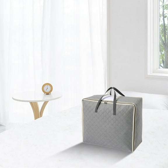 Large Multipurpose Laundry Storage Bag, Foldable Damp-proof Clothes and Blanket Organizer, Travel and Household Storage Sack with Drawstring Design