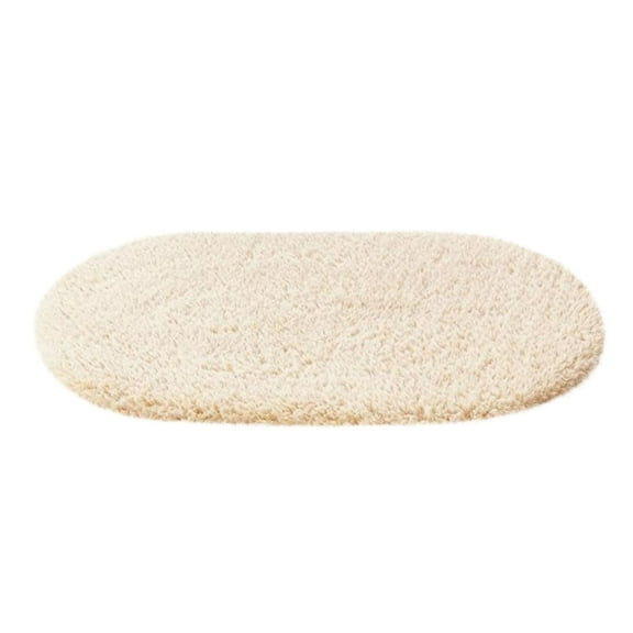 CasaChic Oval Microfiber Foam Floor Mat, Water Absorbent Non-Slip Machine Washable for Living Room Bedroom Bathroom Entryway, 19.7x31.5in