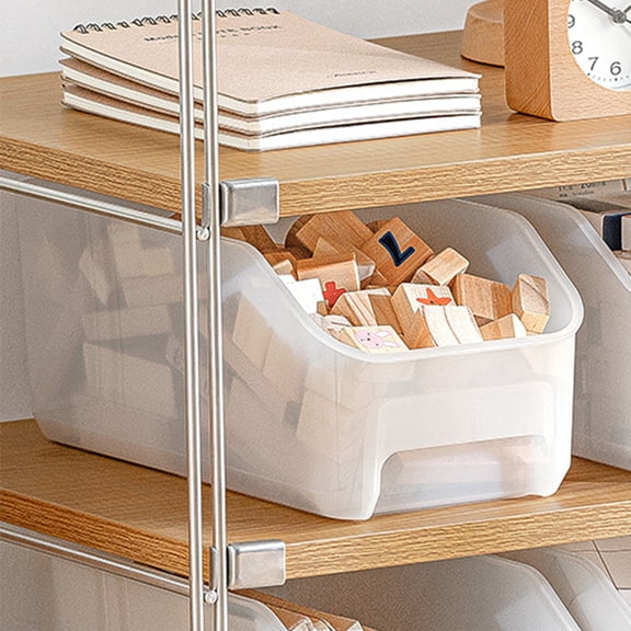CasaChic Plastic Storage Bins with Lids, Kitchen & Pantry Organizers - Fridge/Cabinet Storage, Built-in Handles, Food-Safe for Vegetables & Ingredients