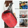 thumbnail image 1 of CasaChic Portable Foldable Shopping Bag, Large Capacity Reusable Tote with Zipper - Fabric Grocery Bag for Travel, Storage & Outdoor Use, 1 of 9