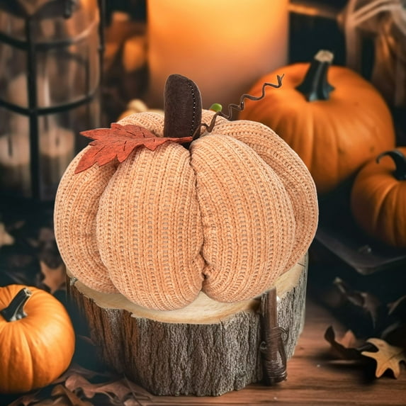 CasaChic Pumpkins Throw Pillows, Fall Decorative Pumpkin Shaped Pillows, Cute Soft Cushion, for Home Office Party, Halloween Thanksgiving Decor