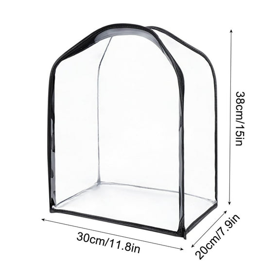 CasaChic Transparent Large Capacity Storage Bag, Visual Organizing Bag with Three-dimensional Design - Plastic, Portable for Storage, Travel & Organization