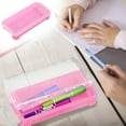 thumbnail image 1 of CasaChic Transparent PVC Pencil Box - Large Capacity, Snap-Tight Lid & Stackable Design, Multi-Color Storage Organizer for s & Adults - Office & Travel, 1 of 8